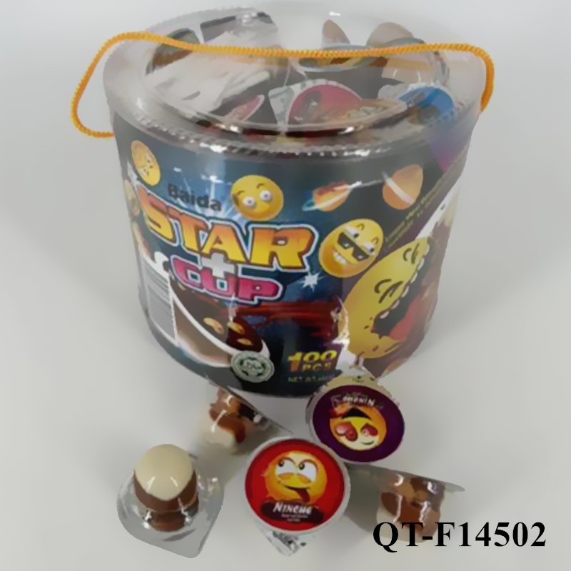 wholesale mini sweet chocolate cup chocolate with biscuit With Barrel Packing