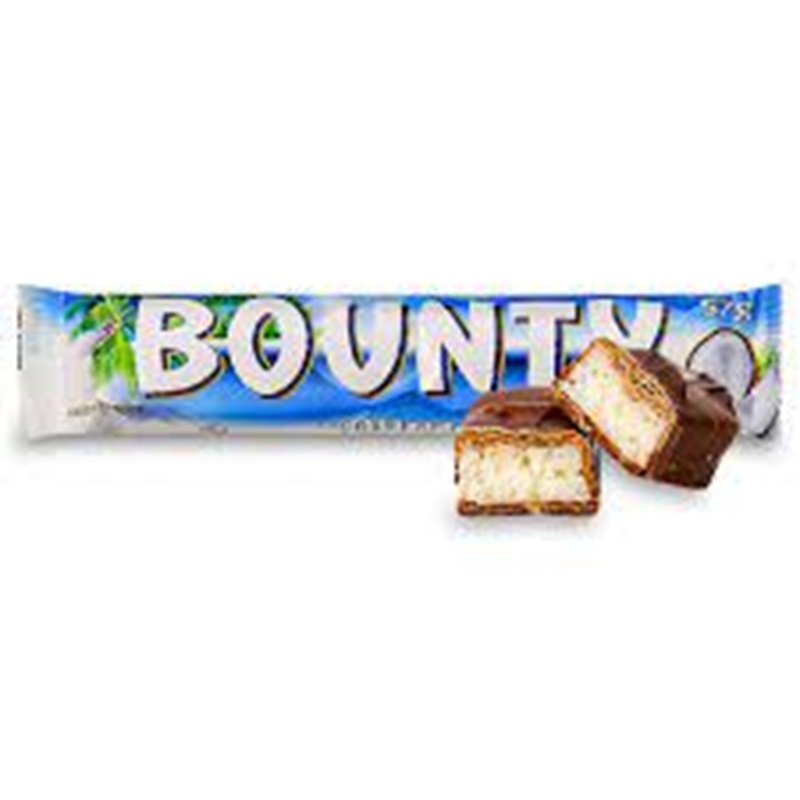 Bounty Coconut Milk Chocolate Case of 24 Sweet Chocolate Bars Biscuit Jam Nut Fruit Candy Solid Form Powder 24 Pieces Per Case