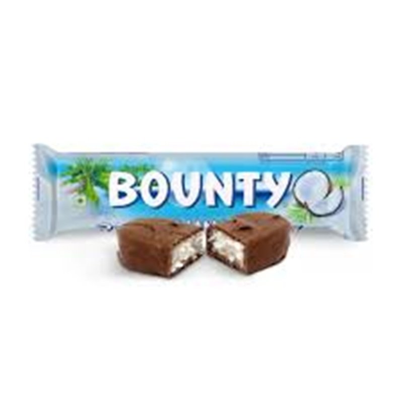 Bounty Coconut Milk Chocolate Case of 24 Sweet Chocolate Bars Biscuit Jam Nut Fruit Candy Solid Form Powder 24 Pieces Per Case