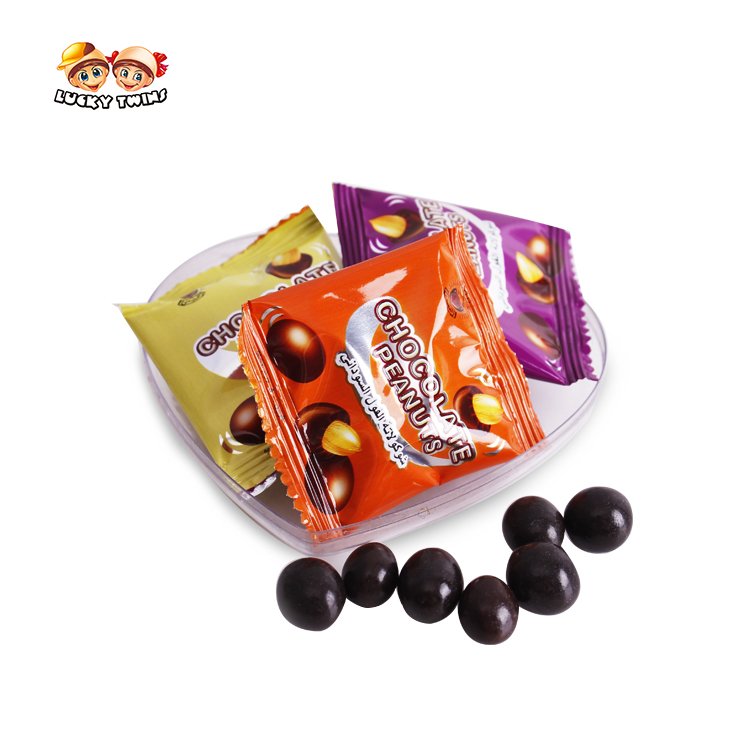 Customized peanut choco crispy desserts delicious wholesale nut crunch mini cachet chocolate ball