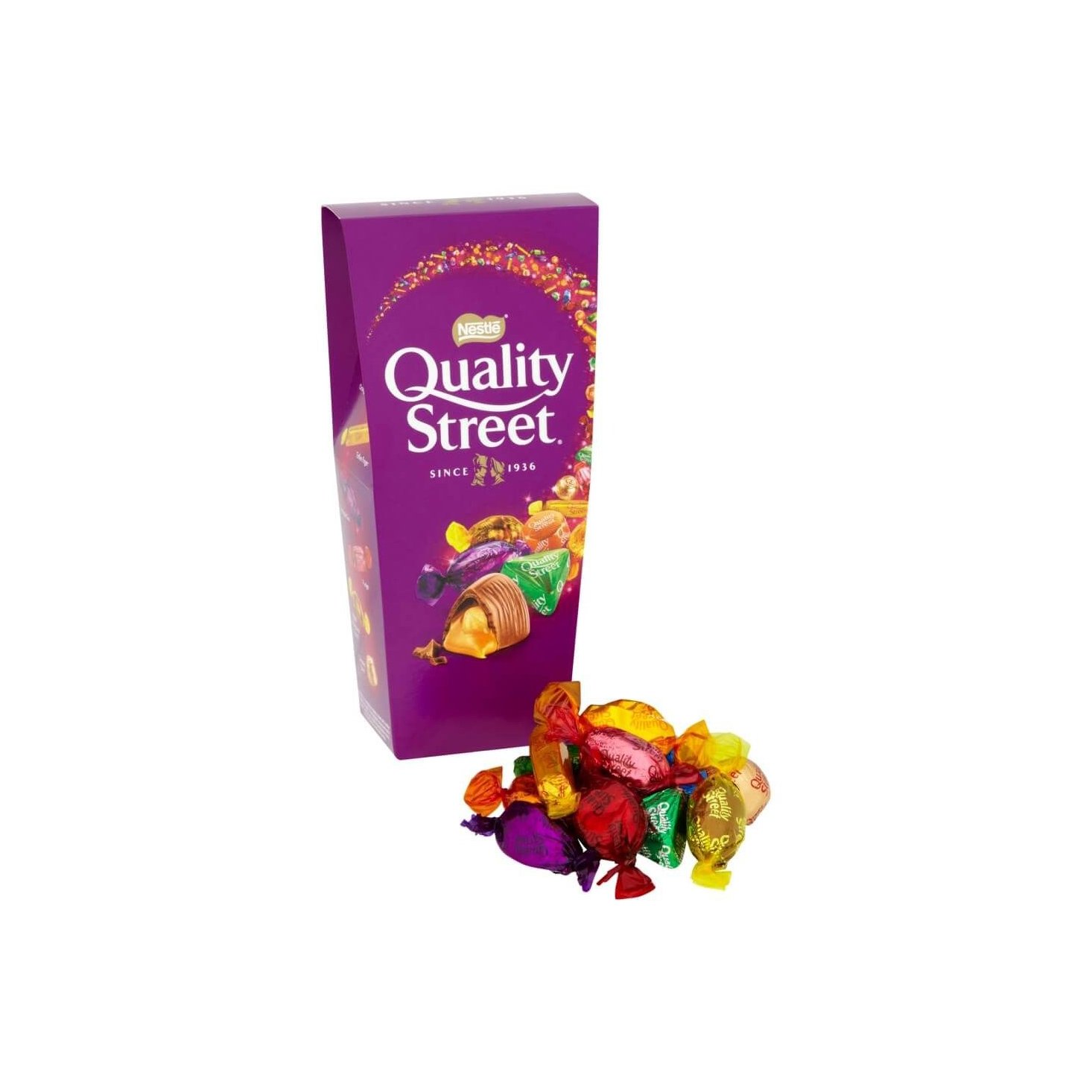 Quality Street 220g Sweet Chocolate Box Solid Form with Additional Candy Ingredient Bulk Packaging Piece Pattern