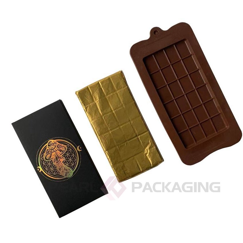 In-stock Empty Chocolate Bar 3.5g Cardboard Chocolate Bar Packaging High Quality Chocolate Box