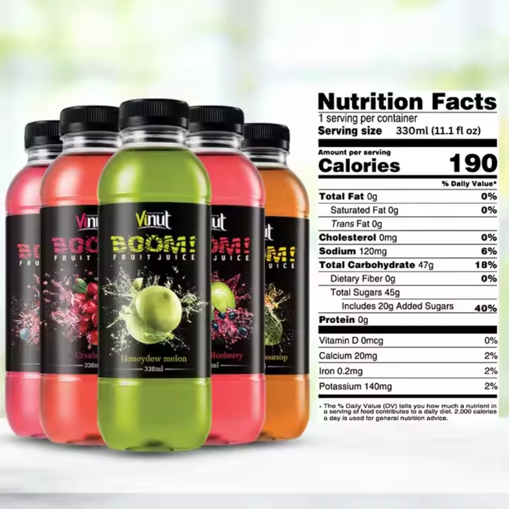 330ml Mixed Lemon & Lime Juice VINUT Vietnam Factory Wholesale Best Price - Free Sample, Free Design, ISO BRC KOSHER HALAL FSSC