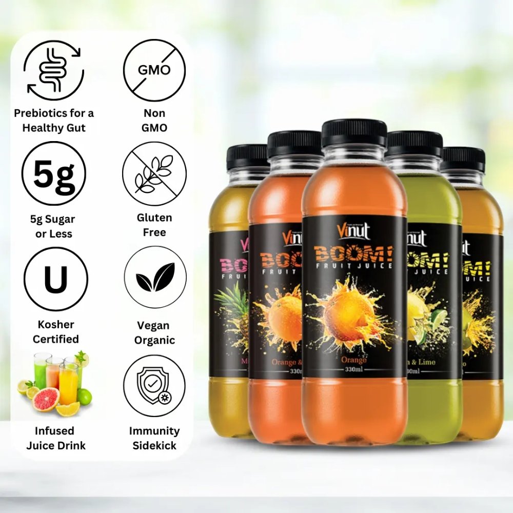 330ml Mixed Lemon & Lime Juice VINUT Vietnam Factory Wholesale Best Price - Free Sample, Free Design, ISO BRC KOSHER HALAL FSSC