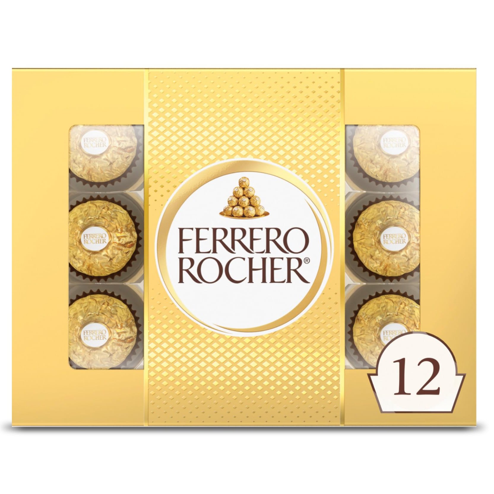 Ferrero Rocher Fine Hazelnut Milk Chocolate, Perfect Valentine's Day Gift 42 Count Top Quality Wholesale price (3 pcs in a pack)