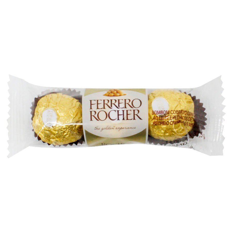 Ferrero Rocher Fine Hazelnut Milk Chocolate, Perfect Valentine's Day Gift 42 Count Top Quality Wholesale price (3 pcs in a pack)