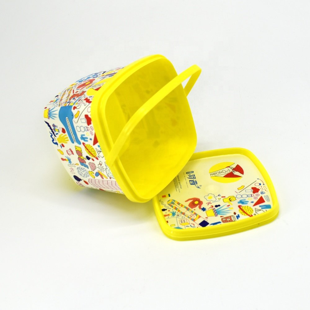 Lucky Time Plastic Candy Chocolate Biscuit Food Container Cup Food Packing Colorful Customized Printed Container