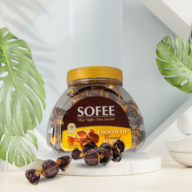 hot selling Chocolate covered toffee hot product candy SOFEE brand HaiHa Confectionery since 1960