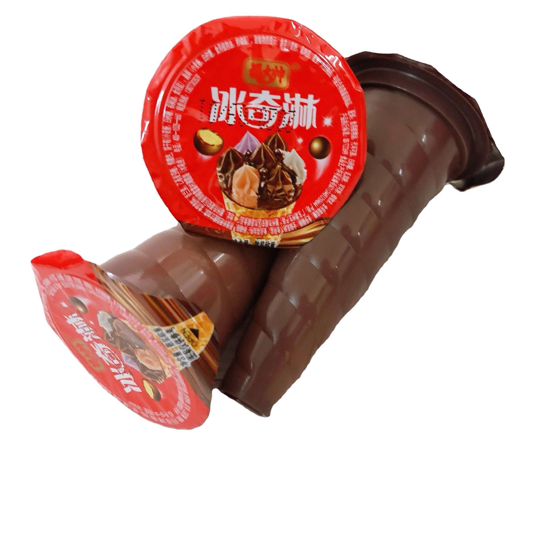 Factory Wholesale China Snacks Crisp Chocolate Cup Biscuit Ball Kids Food Ice Cream Cone Chocolate