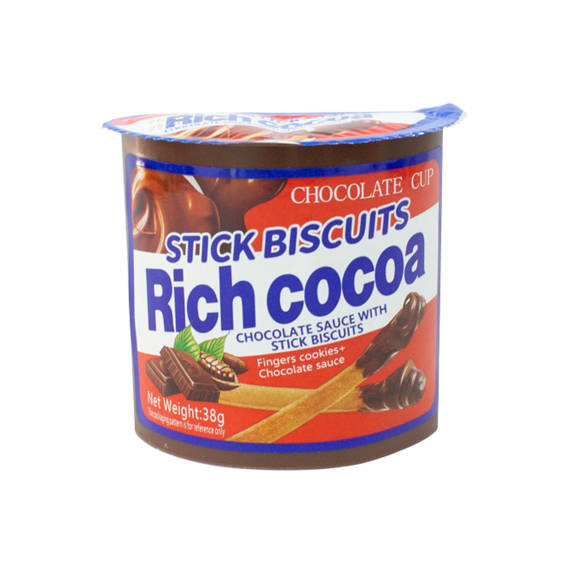 Hot Sell Tasty Sweets Chocolate Jam With Biscuit Stick European Usa Market Chocolate Candy Wholesale Cup Biscuit Stick Bar