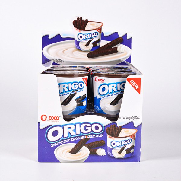 Wholesale Custom Chocolate Jam Chocolate Dip Biscuit Stick