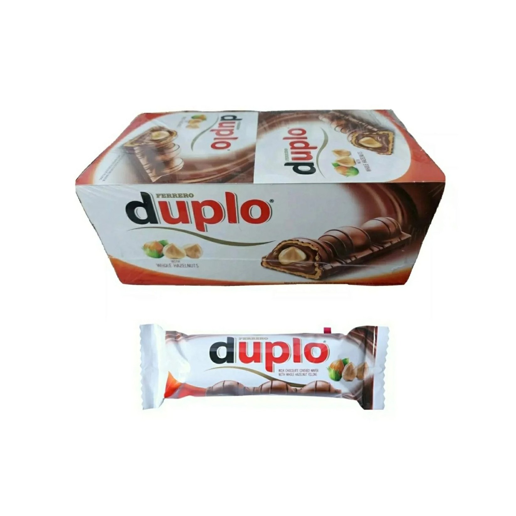 Ferr-ero Duplo 5 dark chocolate bars with cream and hazelnuts 104 g