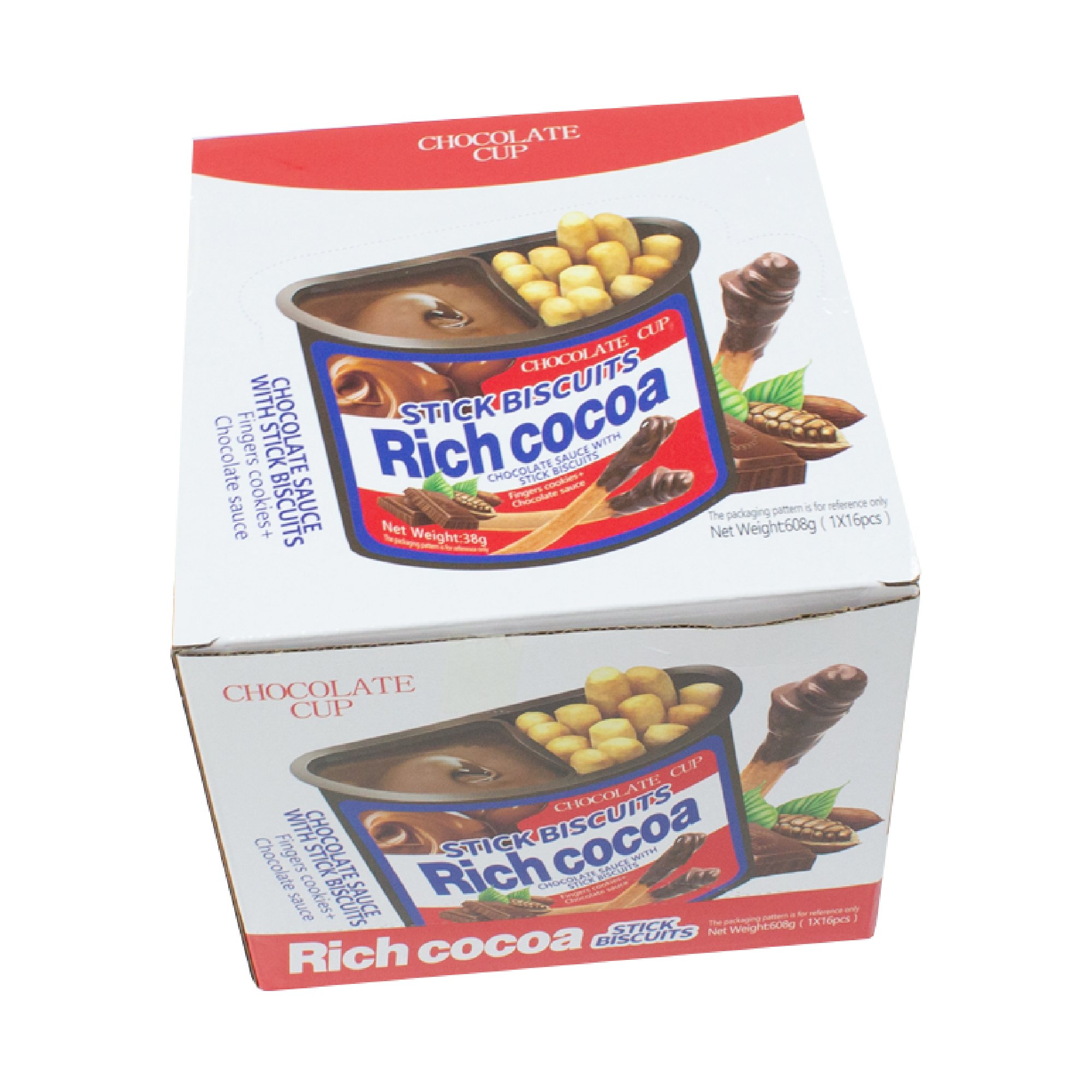 Wholesale Custom Milk Cream Jam Coated Chocolate Stick Cookies Casual Snacks With Chocolate Sauce