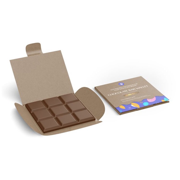 Custom Professional Food Carton Printing Chocolate Bar Wrapper Packaging Box