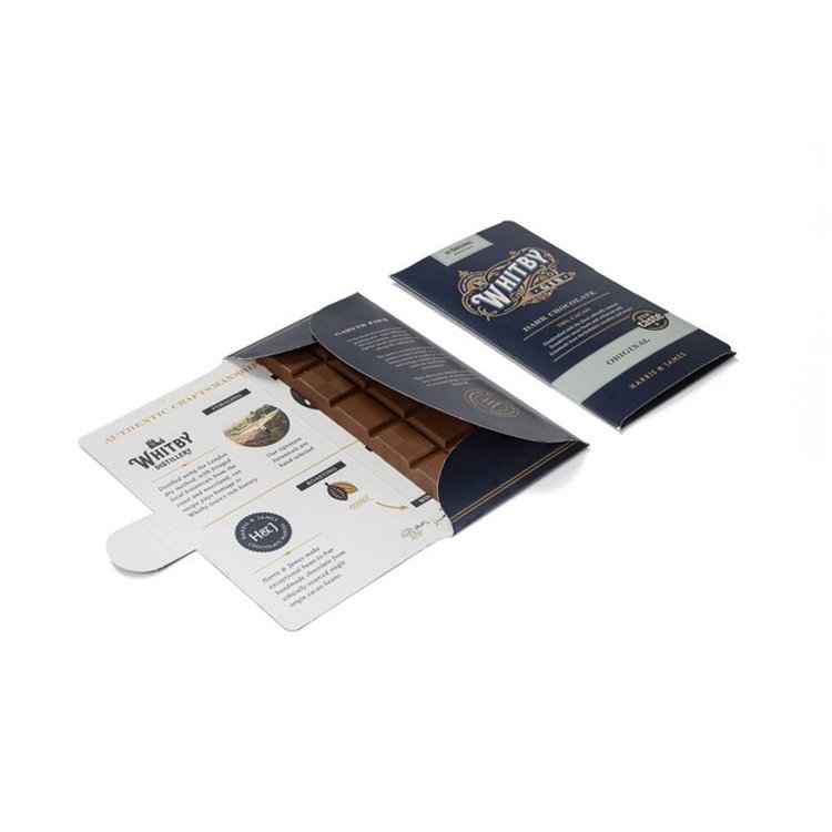Custom Professional Food Carton Printing Chocolate Bar Wrapper Packaging Box
