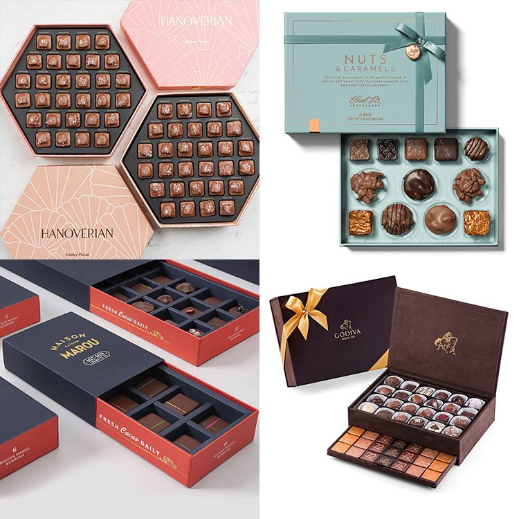 Luxury Paper Empty Strawberry Gift Box Sweet Macaron Bonbon Chocolate Packaging Box For Chocolate