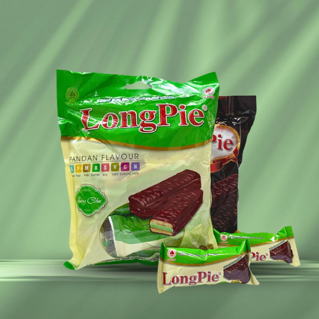 Wholesale hot selling Marshmallow Chocolate Pie LONGPIE brand from HaiHa confectionery