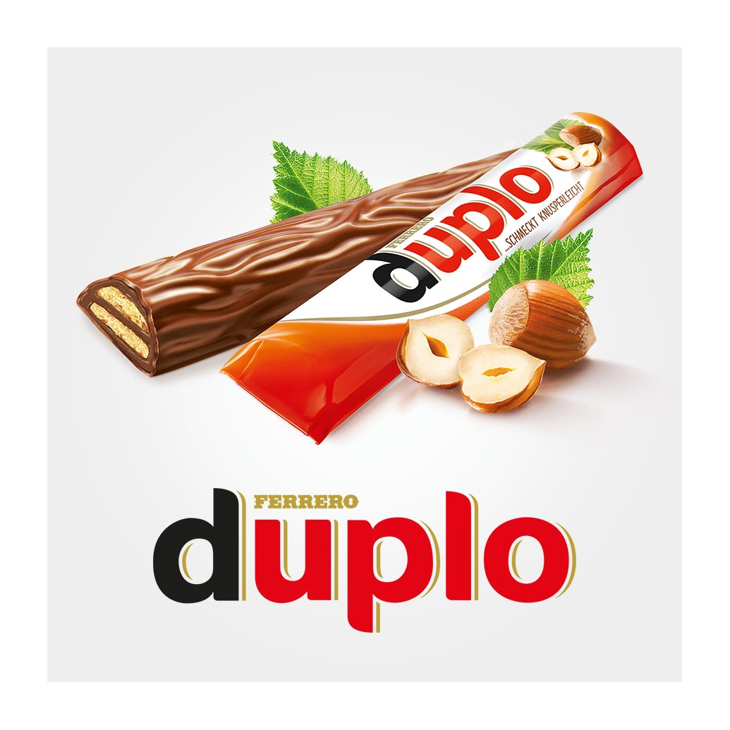 8x130g FERRERO DUPLO CHOCNUT Chocolate Cream Hazelnut Wafer Bars Packs (Import)