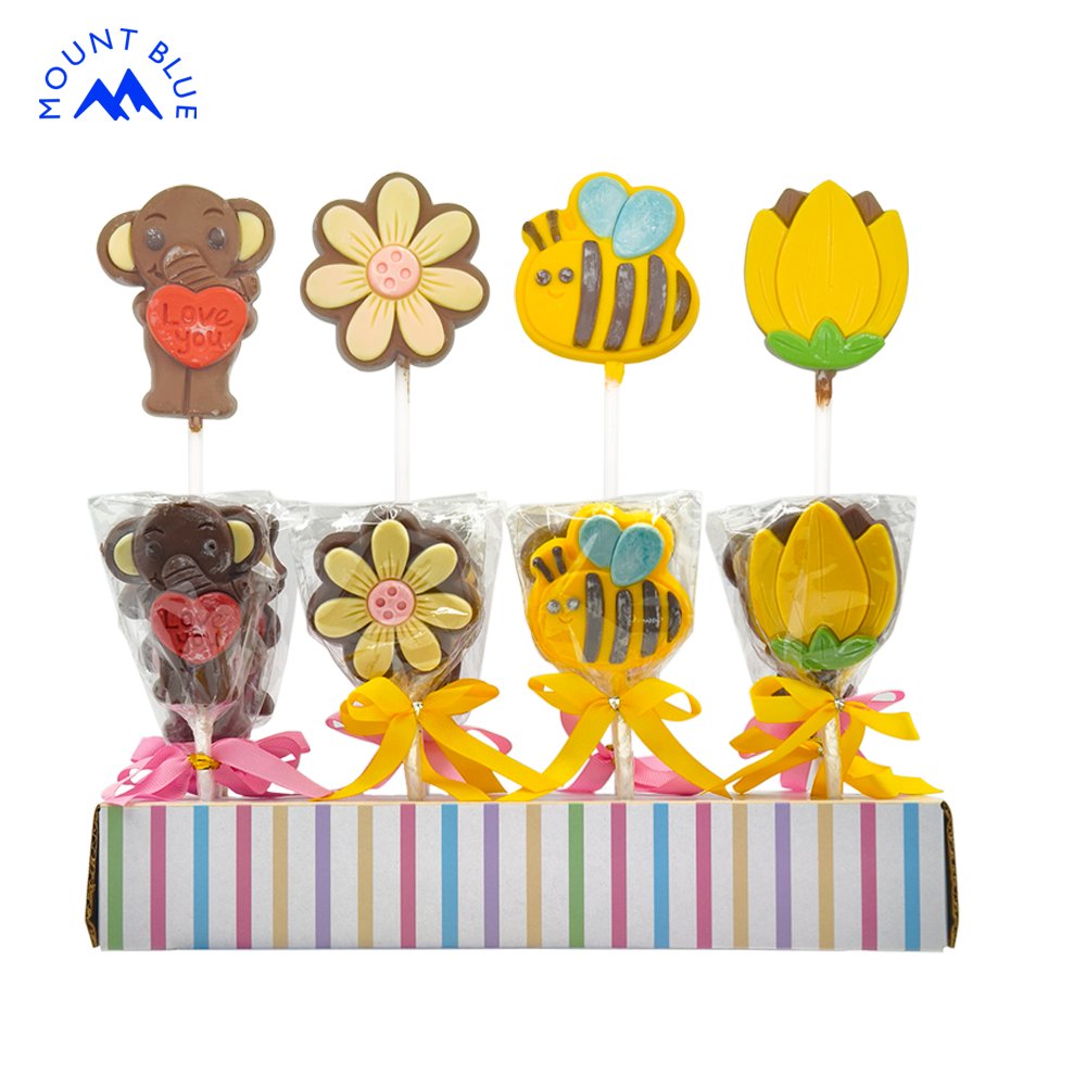 Wholesale Price for Decorated Chocolate Pop Custom Chocolate Pop Candy