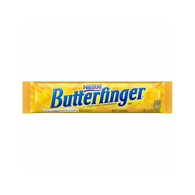 Butterfinger Peanut-Buttery Chocolate-y Candy Bars Individually Wrapped Full Size Bar 1.9 oz