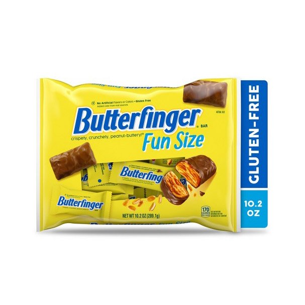 Butterfinger Peanut-Buttery Chocolate-y Candy Bars Individually Wrapped Full Size Bar 1.9 oz