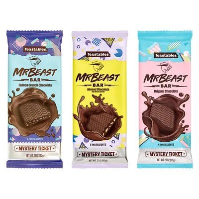 MrBeast Chocolate White Chocolate Macadamia Cookie Dough Nut-Rich Bulk Order Solid Sweet Chocolate Chips