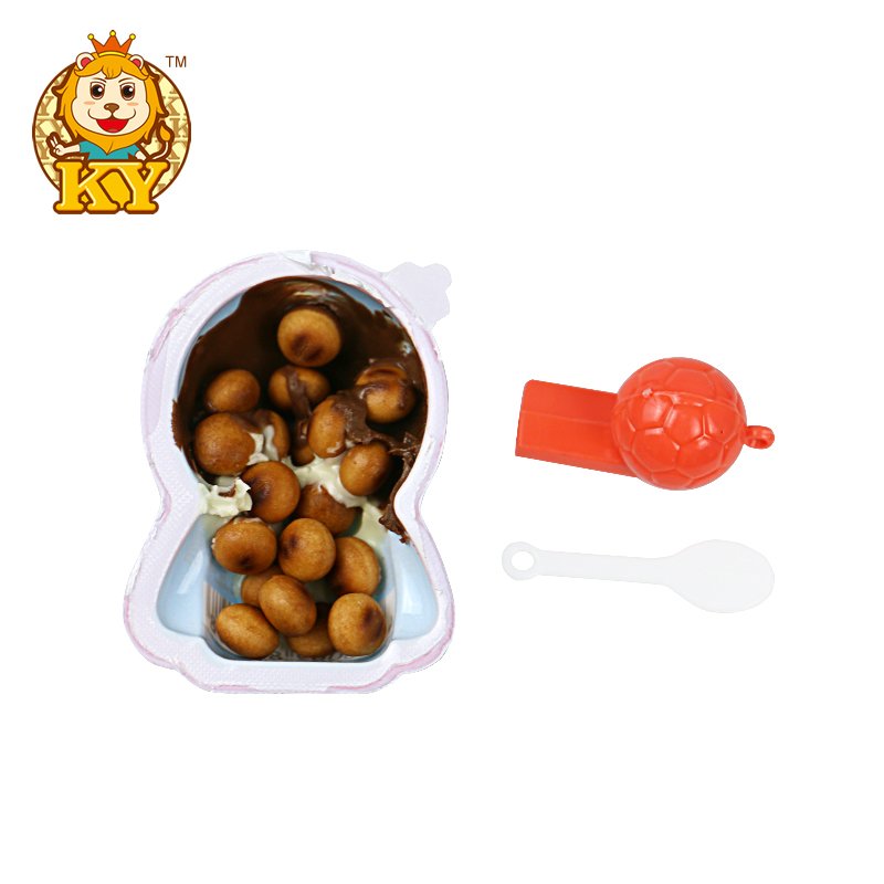 Wholesale custom Father Christmas shape sweet chocolate biscuit surprise egg