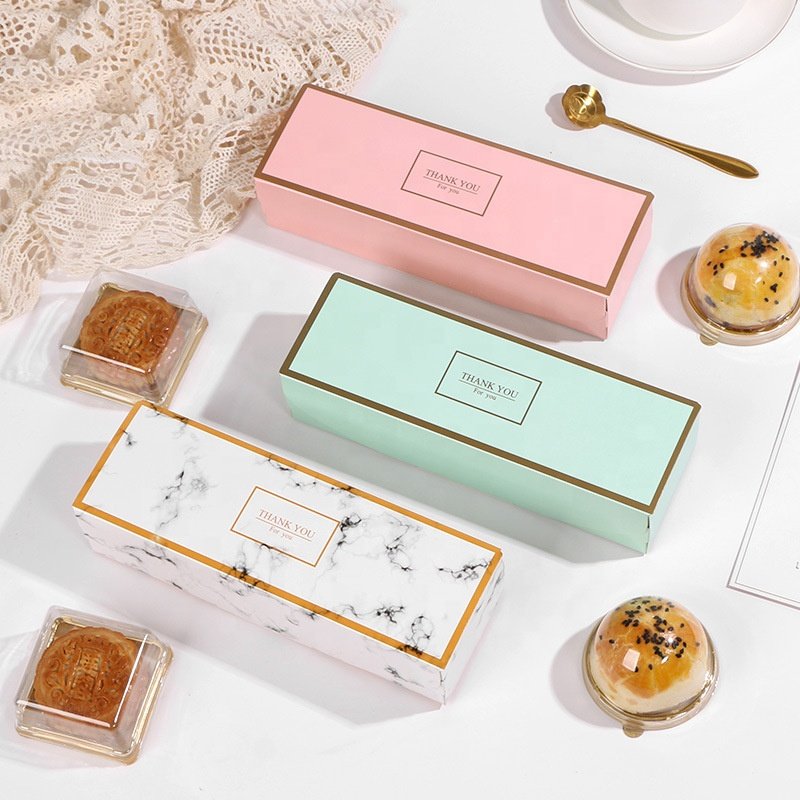 Mult-style Long Kraft Paper Packing chocolate Cake Box luxury cake boxes packaging bags