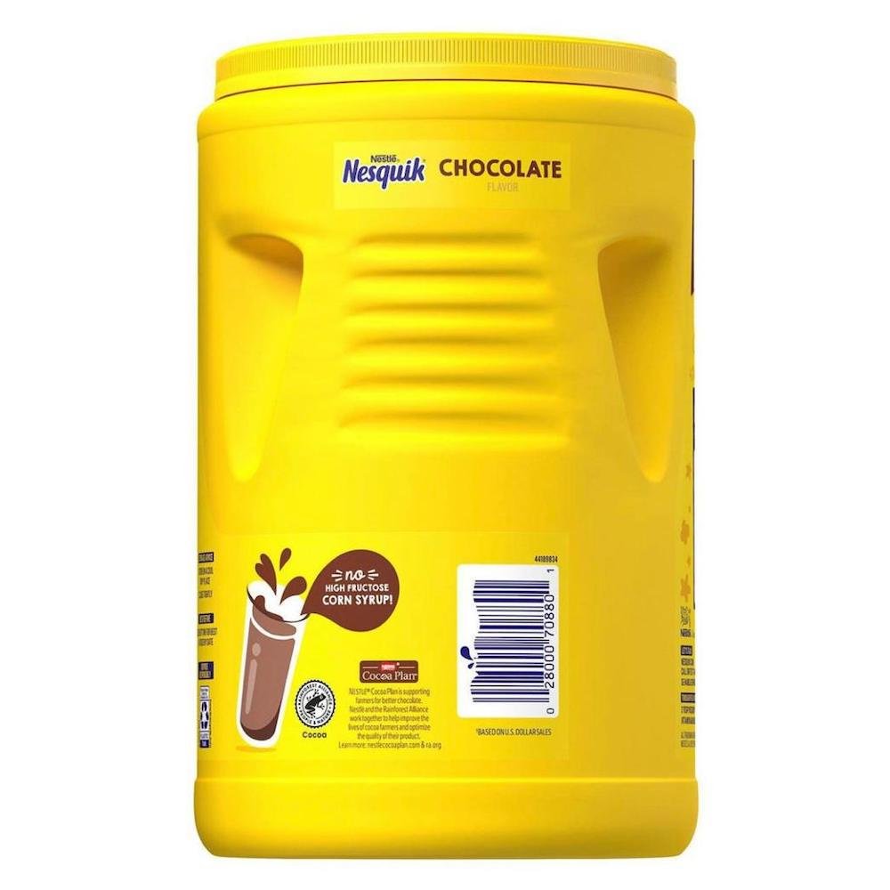 DELICIOUS CHOCOLATE FLAVORED DRINK 44.9 OZ(2.81LB) / WHERE TO BUY CHOCOLATE TUBS MADE WITH REAL COCOA