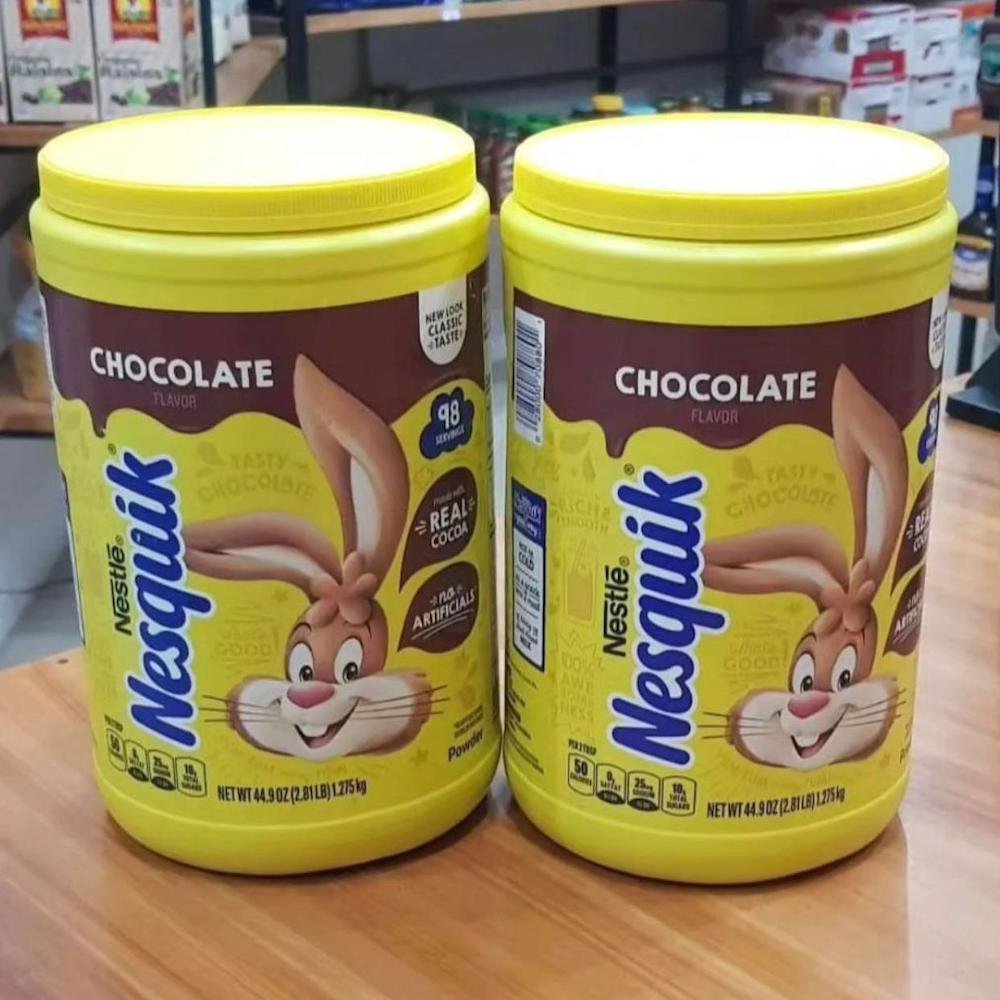DELICIOUS CHOCOLATE FLAVORED DRINK 44.9 OZ(2.81LB) / WHERE TO BUY CHOCOLATE TUBS MADE WITH REAL COCOA
