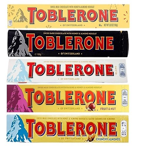 TOBLERON'E Milk/White/Dark/Fruit & Nuts Chocolate 100g |