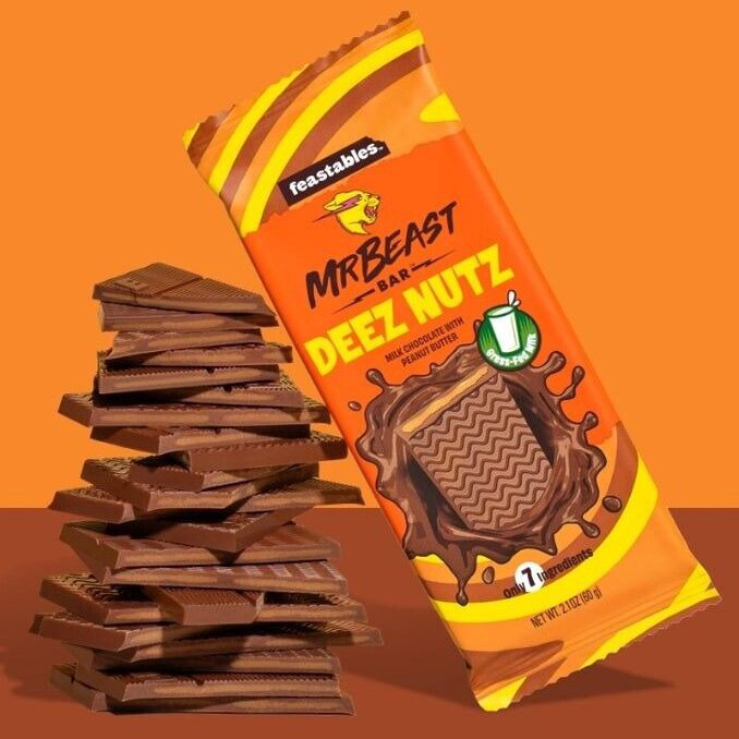 Feastables MrBeast 60g Chocolate Bars Unique Flavor Solid Sweet Chocolate with Nut Wholesale Price best quality cheap price