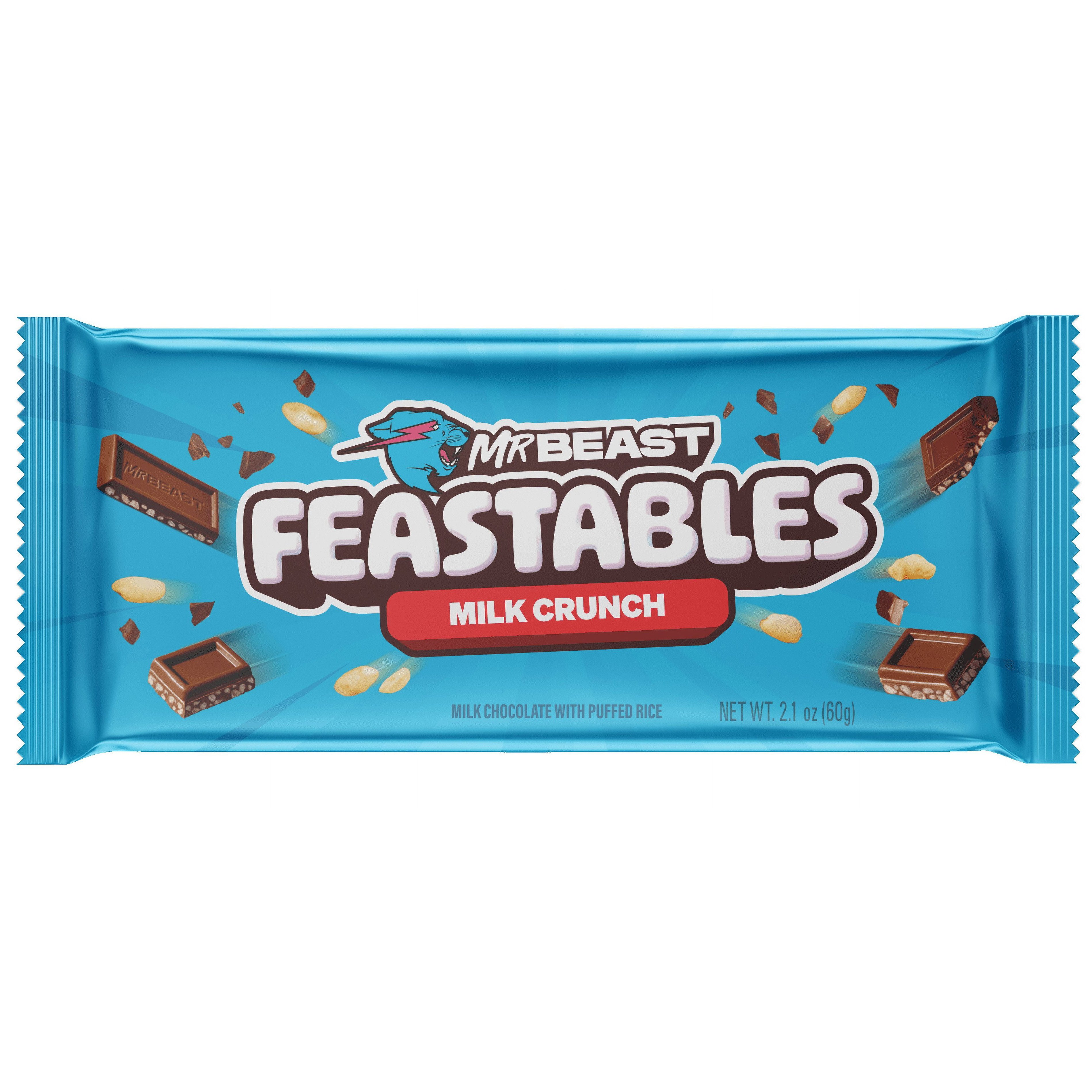 Feastables MrBeast 60g Chocolate Bars Unique Flavor Solid Sweet Chocolate with Nut Wholesale Price best quality cheap price