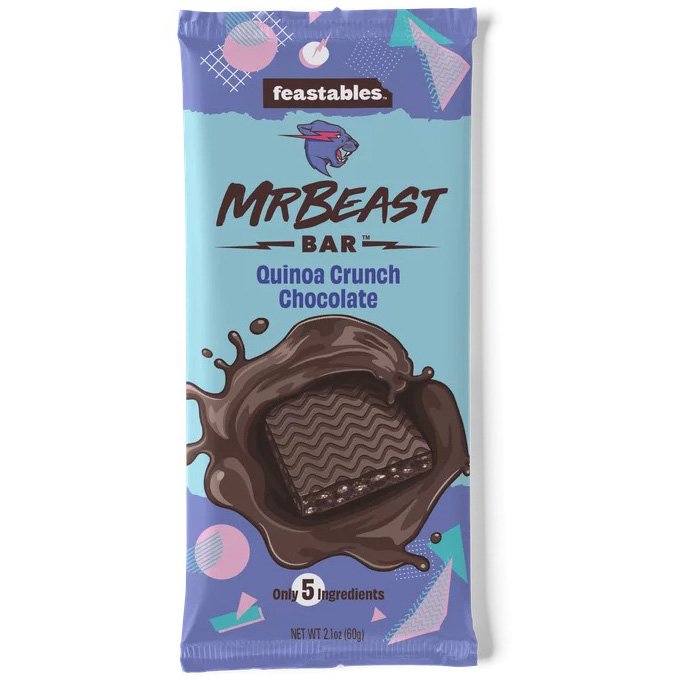 Feastables MrBeast 60g Chocolate Bars Unique Flavor Solid Sweet Chocolate with Nut Wholesale Price best quality cheap price