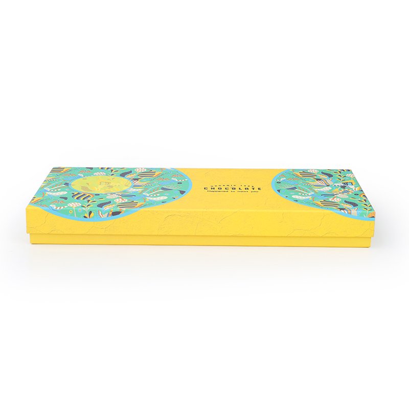 Custom Logo Printed Rigid Cardboard Chocolate Packaging Boxes with Paper Insert for Tea and Candy Gift Giving