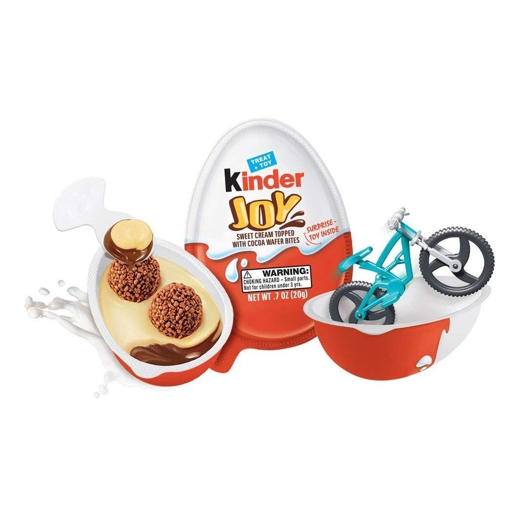 Wholesale Price Kinder Joy Eggs Chocolates Sweet Taste Bulk Stock Available Include Candy Biscuit Jam Nuts Fruit Ball Shape
