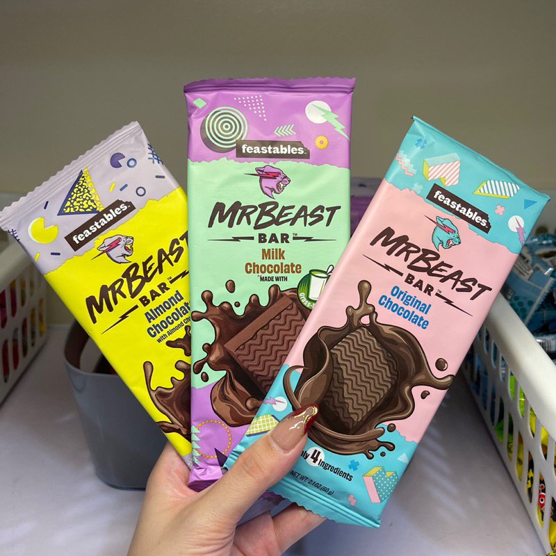 Unwrap Happiness with Premium Quality Mr. Beast Chocolate Bars - The Ultimate Snack for All Ages!