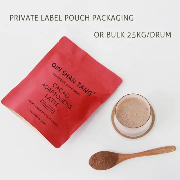 QINSHANTANG Instant Chocolate Drink Milk Chocolate Instant Premix Hot Chocolate Flavor Cacao Powder 25kg Raw Cocoa Powder