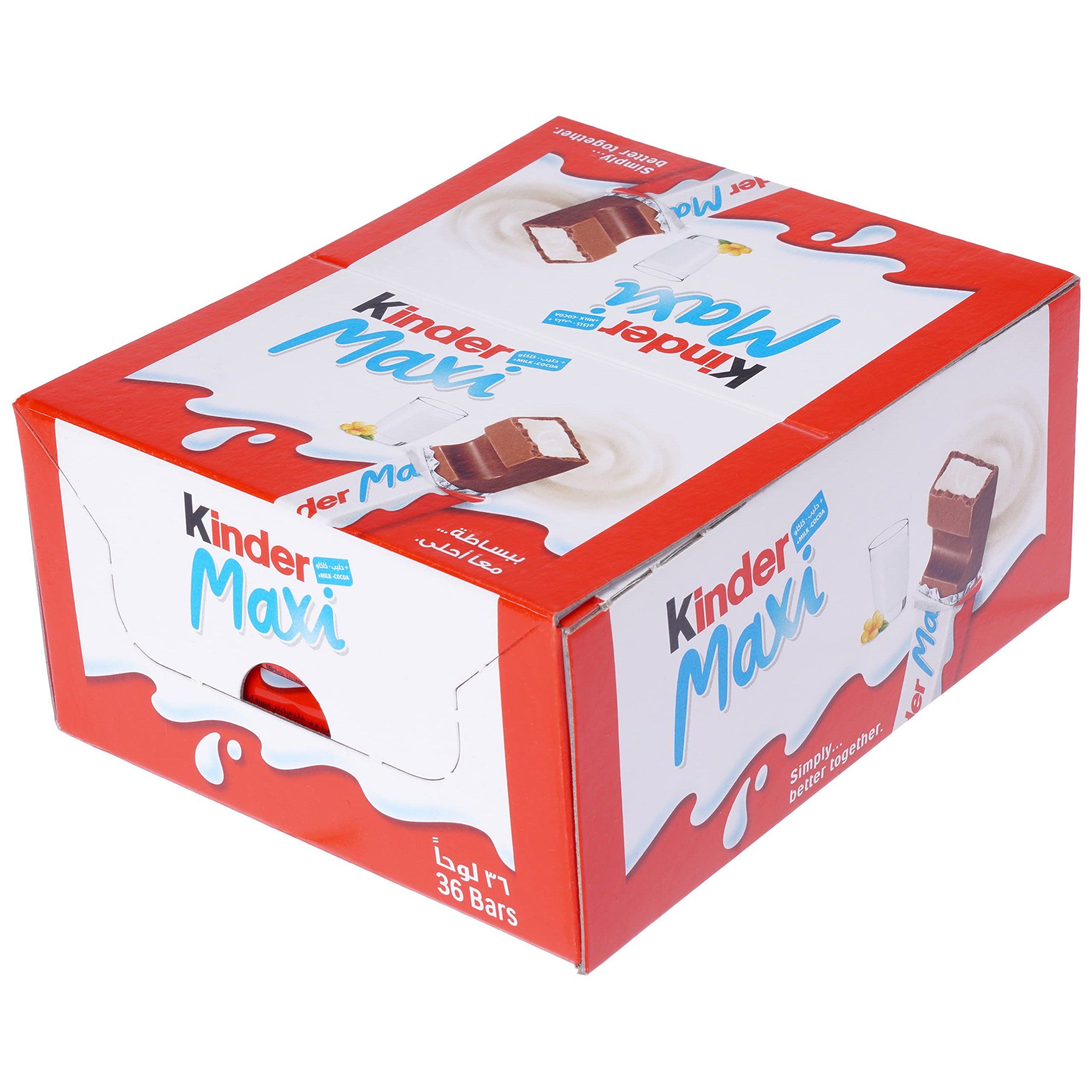kind-er Maxi Milk Chocolate Bars 5 Pack .25 oz each (6 Items Per Order, not per case) kind-er Chocolate Maxi