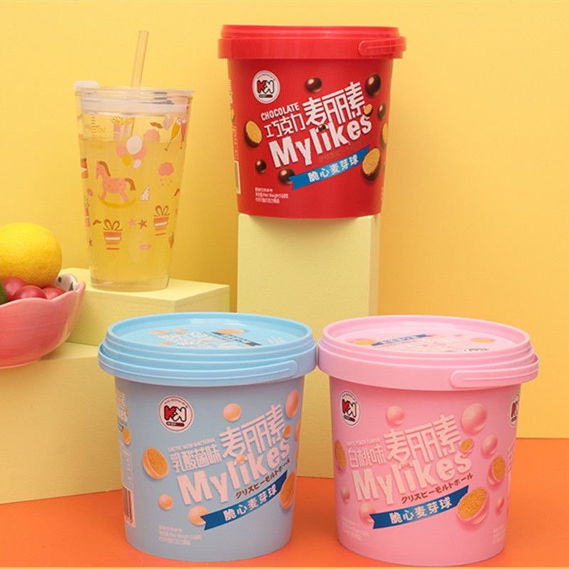 Chaoyouwei Mylikes chocolate 168g snack wholesale causal snack chocolate yogurt white peach flavor barrel Mylikes chocolate