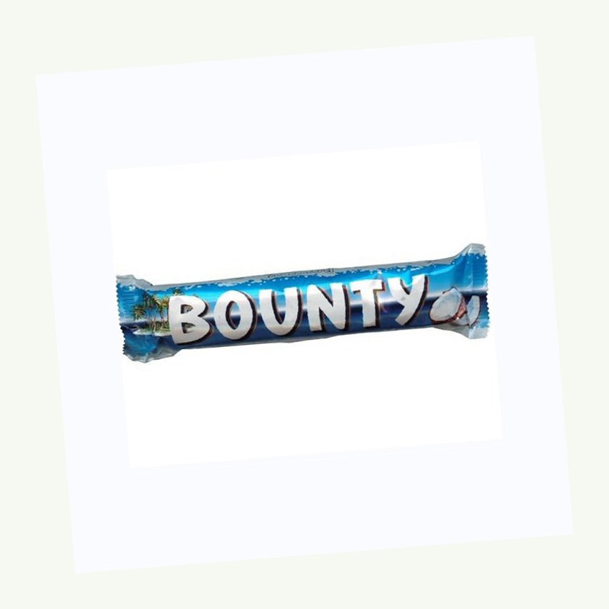 Boun-ty Coconut Chocolate 57 Gr Bar Vacuum Pack 0.057 Kg with 12 Months Shelf Life