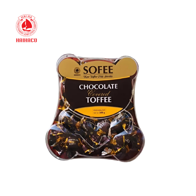 New arrival hot product Chocolate covered toffee candy SOFEE brand HaiHa Confectionery since 1960
