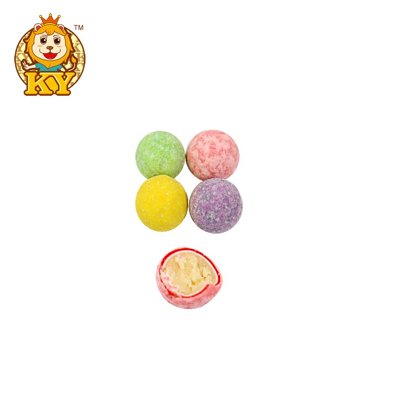 hot selling wholesale custom sour fruit flavor sugar coated chocolate ball