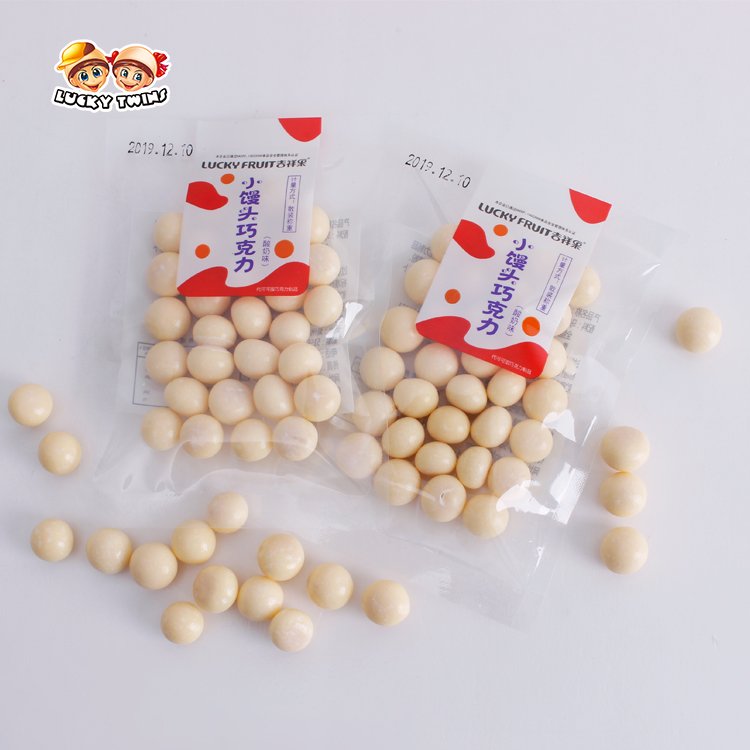 China wholesales candy buy bulk in chocolate balls with biscuit mini choco custom design