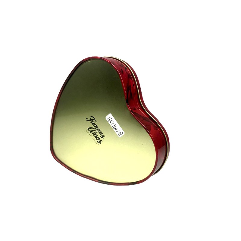 Factory Custom Heart Shaped chocolate Tin Box Custom Wedding Gift Tin Box Candy Tin Can