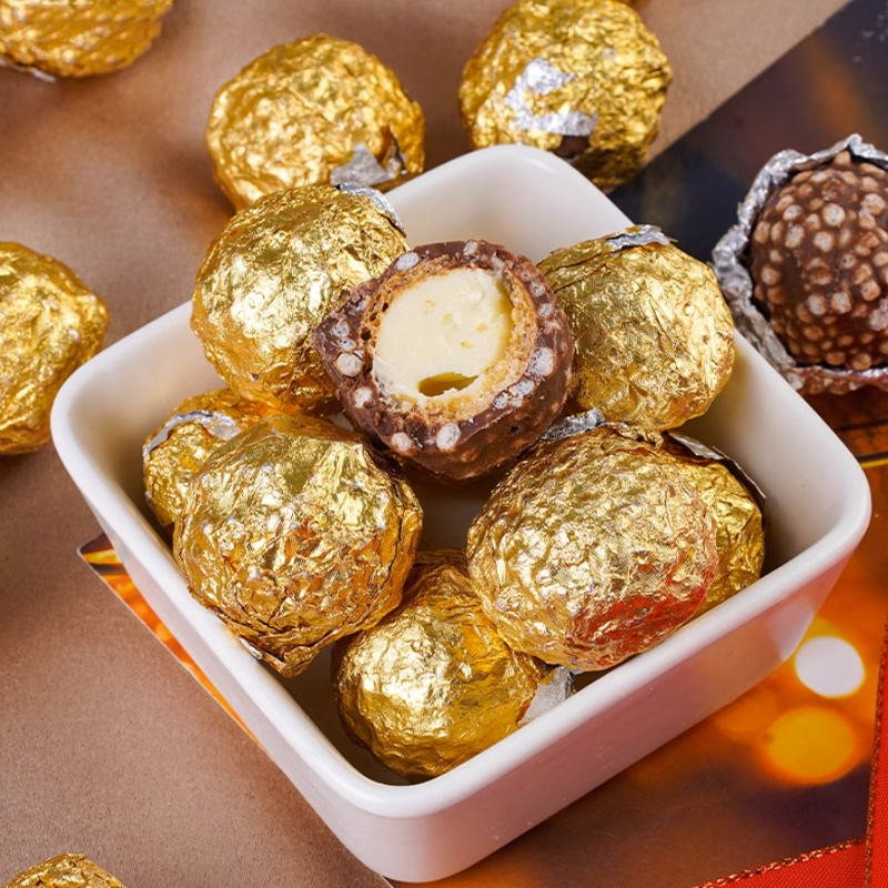 bulk Individually loose gold packaging with nut filling chocolates manufactures sweets chocolate candy chocolates wholesale