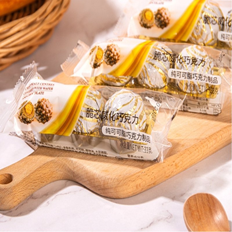 bulk Individually loose gold packaging with nut filling chocolates manufactures sweets chocolate candy chocolates wholesale