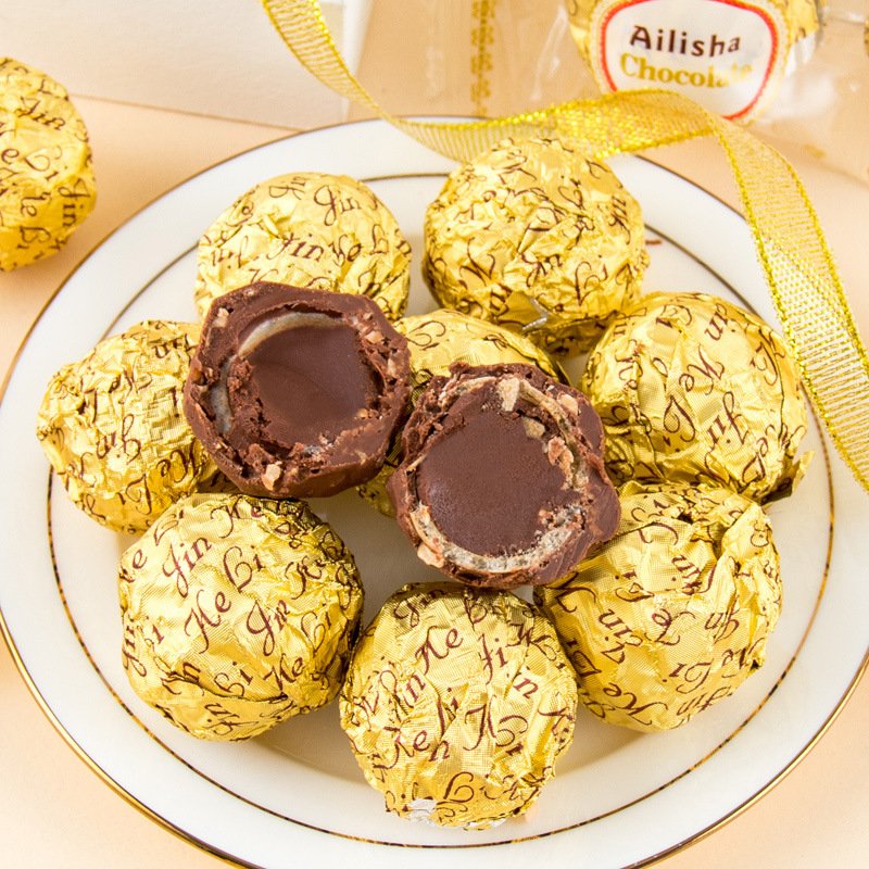 bulk Individually loose gold packaging with nut filling chocolates manufactures sweets chocolate candy chocolates wholesale
