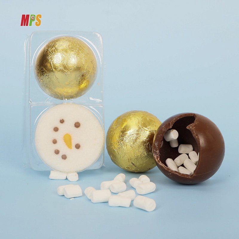 Valentine's Day Hot Chocolate Bombs Ball Fudge Caramel Candy Cocoa Bombs Filled with Marshmallows