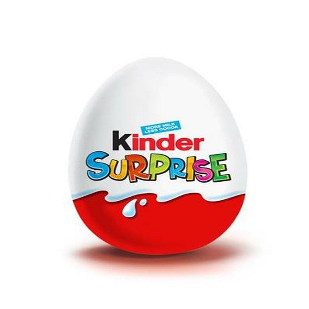 KINDERS SURPRISE Classic Milk Chocolate Eggs with Toys 24 Count 480 Grams 20gx24-Bar & Ball Pattern Kinders Surprise Egg Candy